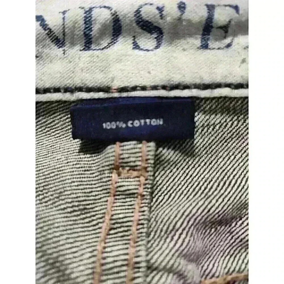 EXC Lands' End Black Traditional Fit Tapered Leg Denim Jeans Men's Size 37x32 - Picture 7 of 11